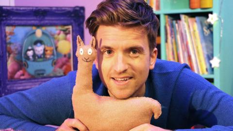 Click to watch Greg James read Couch For Llama for CBeebies Bedtime Stories.