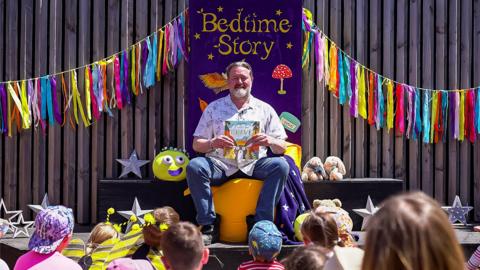 Click to watch Guy Garvey read A Little Bit Brave for CBeebies Bedtime Stories.