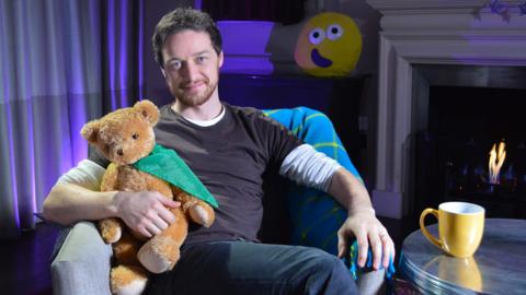 Click to watch James McAvoy read No Matter What for CBeebies Bedtime Stories.