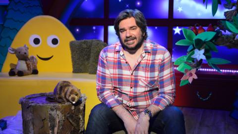 Click to watch Matt Berry read The Busy Beaver for CBeebies Bedtime Stories.