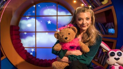 Click to watch Natalie Dormer read Love Monster and the Scary Something for CBeebies Bedtime Stories.