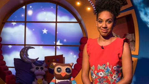 Click to watch Pearl Mackie read Ellie's Magic Wellies for CBeebies Bedtime Stories.