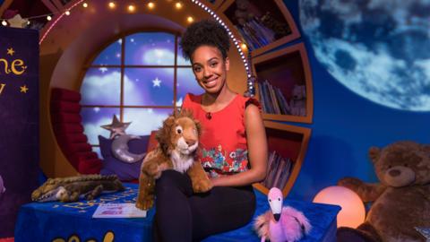 Click to watch Pearl Mackie read Pink Lion for CBeebies Bedtime Stories.