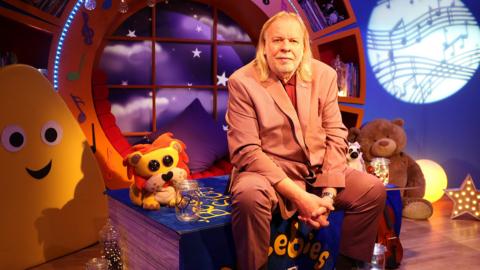 Click to watch Rick Wakeman read The Best Sound in the World for CBeebies Bedtime Stories.