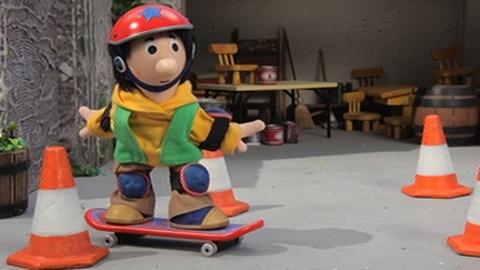 Bill Skateboarding