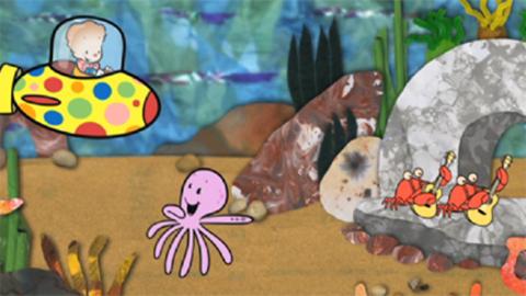 Tiny Tumble and an octopus