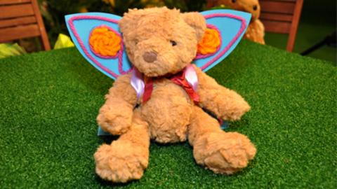 Tree Fu wings on a teddy