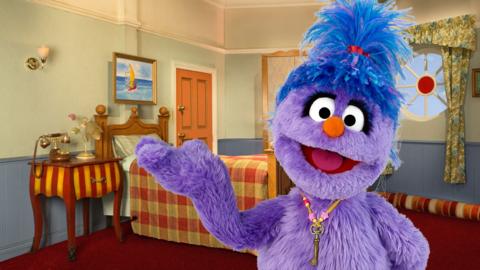 Phoebe from The Furchester Hotel in one of the rooms.