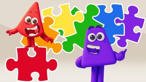 Play Colourblocks Jigsaw game on CBeebies.