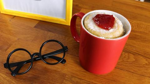 Danger Mouse Doughnut in a mug.