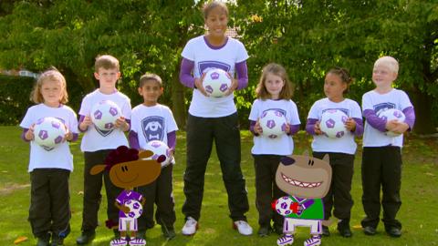 Rachel Yankey and the pups