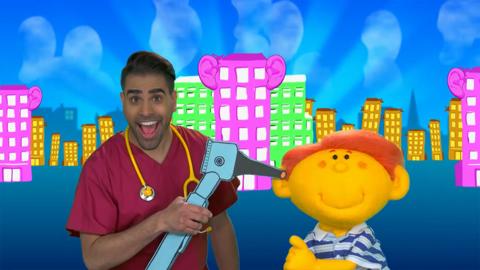 Dr Ranj from Get Well Soon Hospital sings songs.