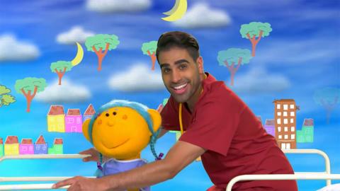 Dr Ranj from Get Well Soon Hospital sings songs.