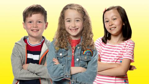 Euan, Molly and Suki from CBeebies Molly and Mack.