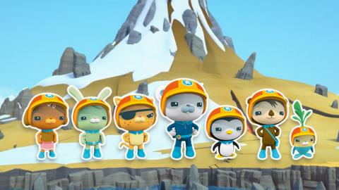 Octonauts Ring of Fire sticker quiz game.