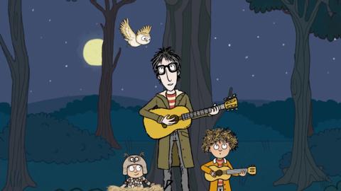 Click to watch Nick Cope's song about an owl's first flight.