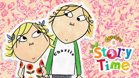 Charlie and Lola story characters and the storytime logo