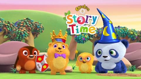 Ruff Ruff, Tweet and Dave story characters and the storytime logo