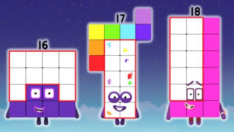 Numberblock 16, 17 and 18