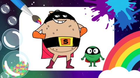 Find Supertato and Evil Pea in CBeebies Creative Lab.