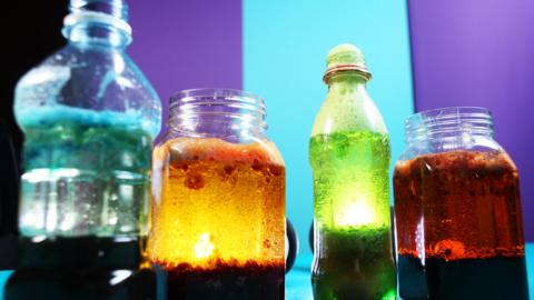 Make a fizzy lava lamp