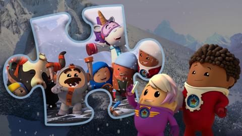 Go Jetters Winter Christmas jigsaw game.