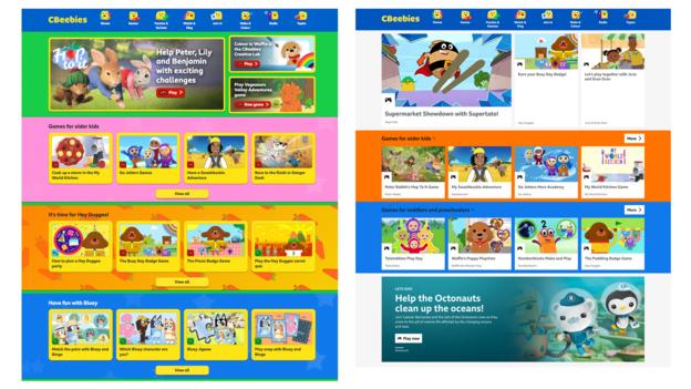 Change Guide: CBeebies website - CBeebies