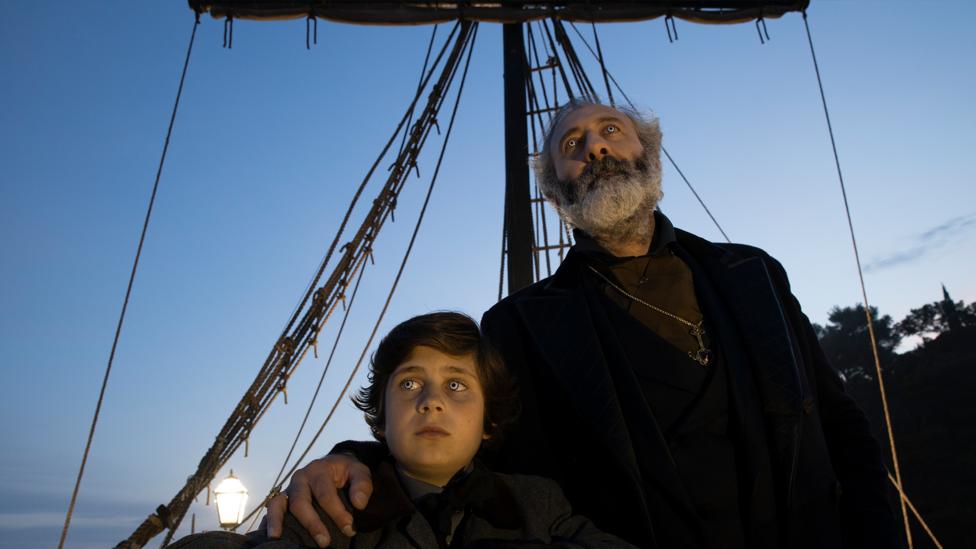 Claudio and Luciano of Nosferas clan standing next to each other on the Elisabetha.