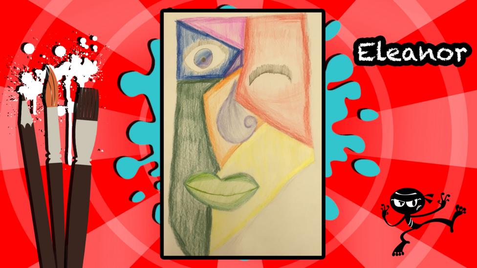 Art ninja gallery, showing a Picasso inspired face.