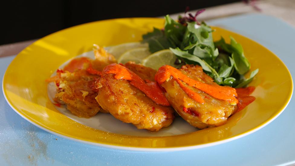 Saltfish Fritters recipe.