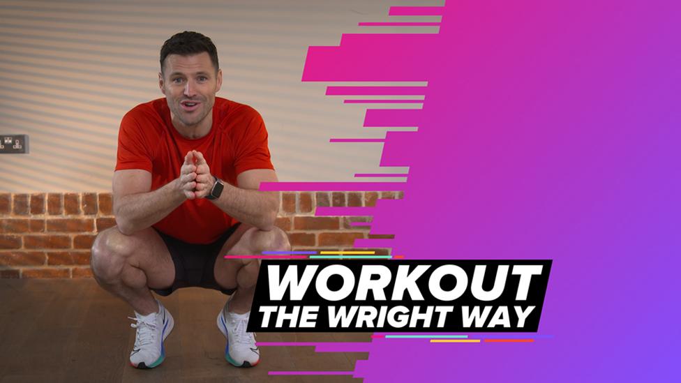 Mark Wright crouching in sport kit