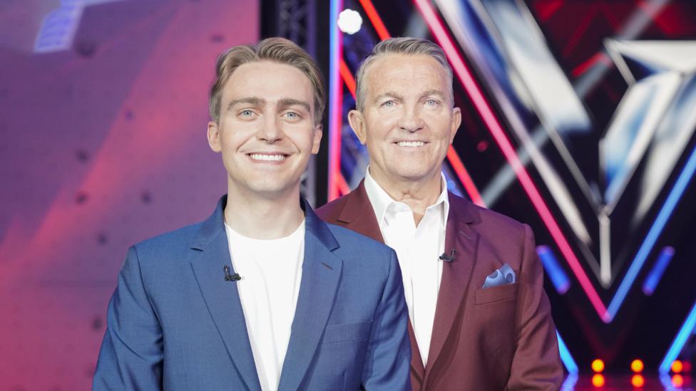 Gladiators' presenters Barney and Bradley Walsh