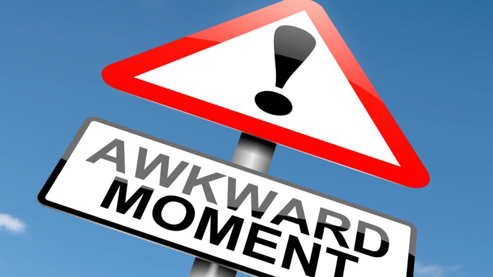 awkward moment sign