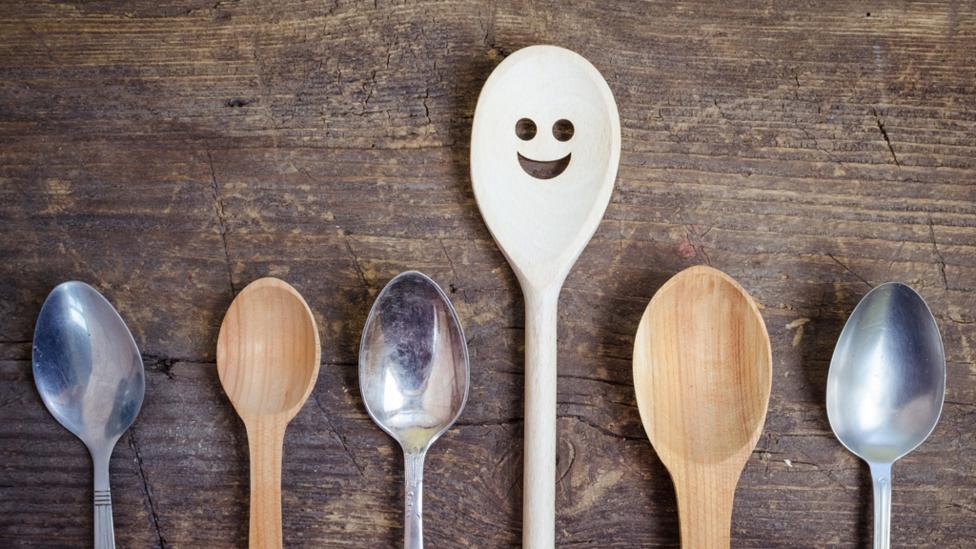 Spoons with happy face