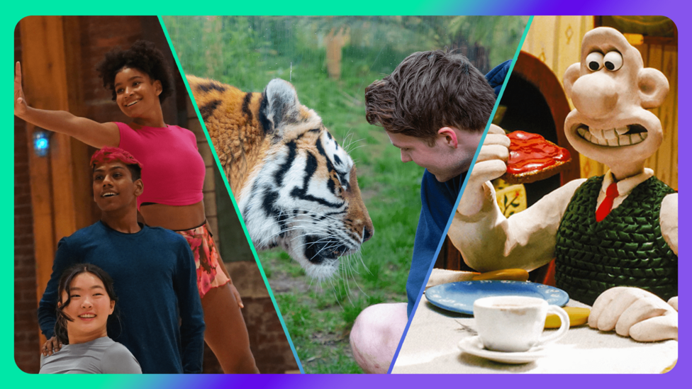 Scenes from The Next Step, One Zoo Three and Wallace and Gromit