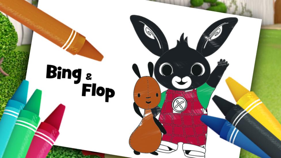 Bing Colouring Sheets on CBeebies