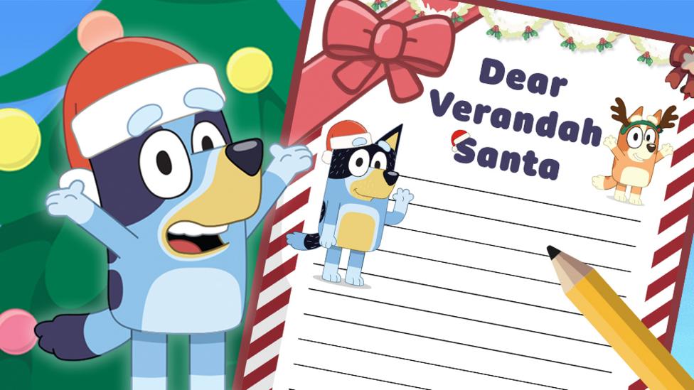 Write a Letter to Verandah Sant with Bluey