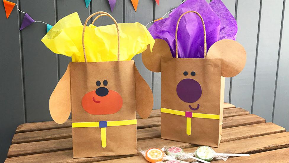 Duggee and Norrie party bags