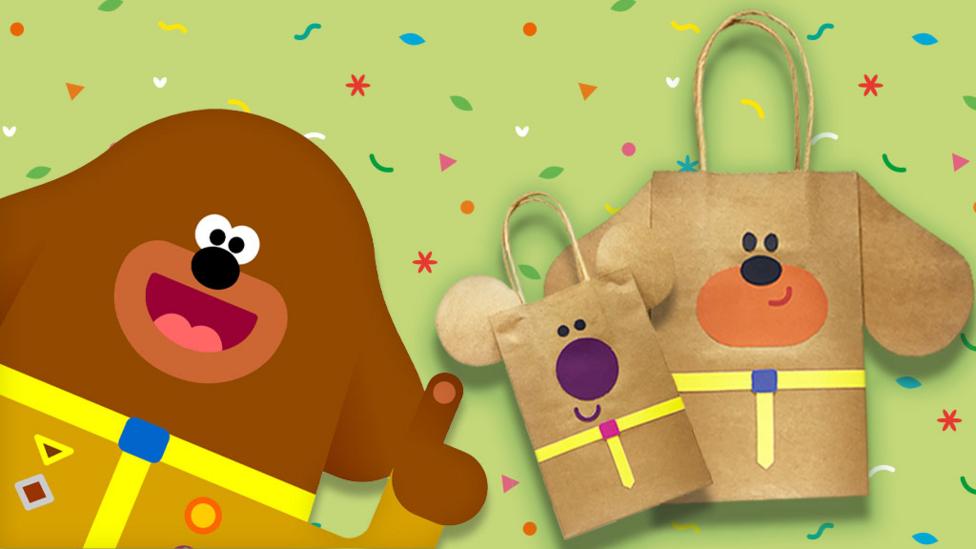 Duggee and Norrie party bags