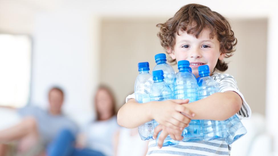 Exercise at home with children.