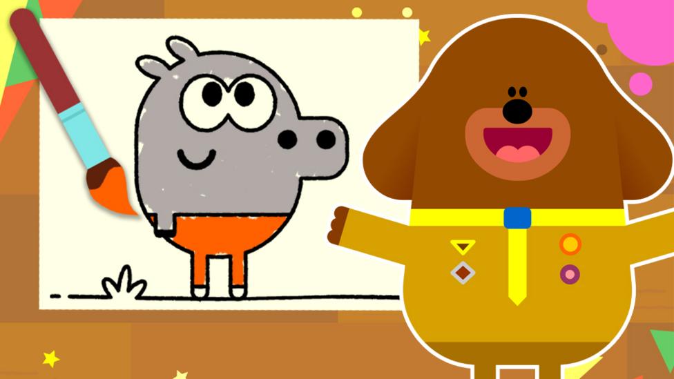 Hey Duggee Colouring Game - CBeebies