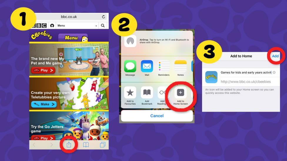 Bookmarking iOS devices