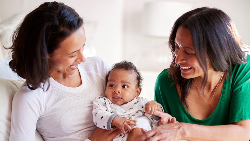 Mum, baby and Grandma.