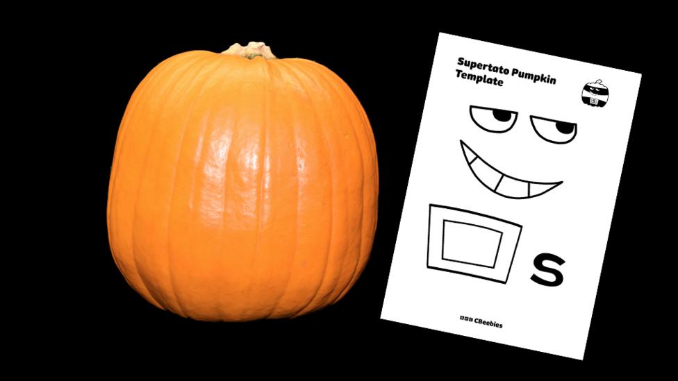 Supertato Pumpkin Template