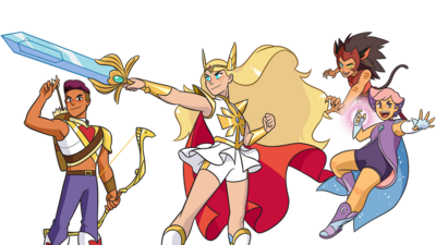 She-ra and her friends strike an epic pose!