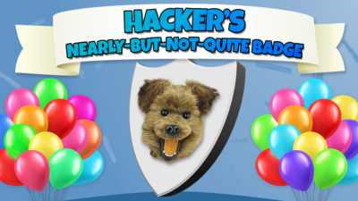 CBBC HQ - Hacker's Nearly-but-not-quite Badge!