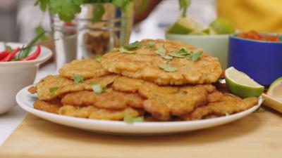 Meet the McQueens - Vegan Vegetable Fritters 