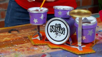 Art Ninja - Make a drum kit desk tidy