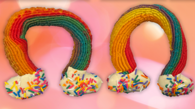Blue Peter - Make rainbow cloud biscuits for Pride