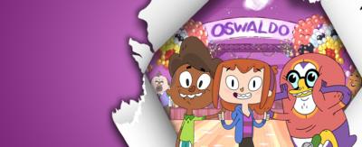 Summer Toon Takeover of Creative Lab - Oswaldo characters looking excited.